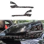 Rearview Mirror, Left Driver / Red