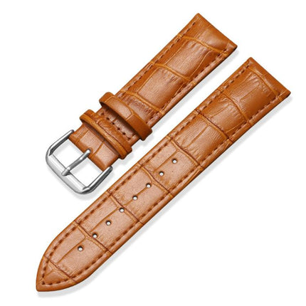 xDfind Bamboo Texture Pin Buckle Leather Watch Band, 24mm for Suunto 9 / 9 Baro / D5 / Core / 7, 12mm, 14mm, 18mm