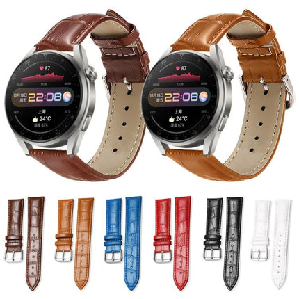 xDfind Bamboo Texture Pin Buckle Leather Watch Band, 24mm for Suunto 9 / 9 Baro / D5 / Core / 7, 12mm, 14mm, 18mm
