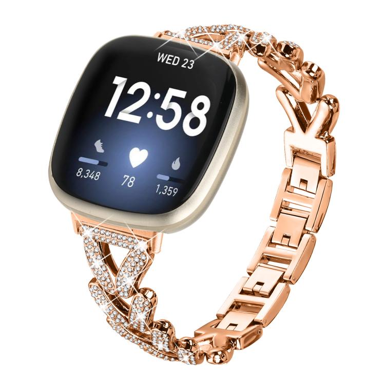 xDfind Small Twist Diamond Metal Watch Band
