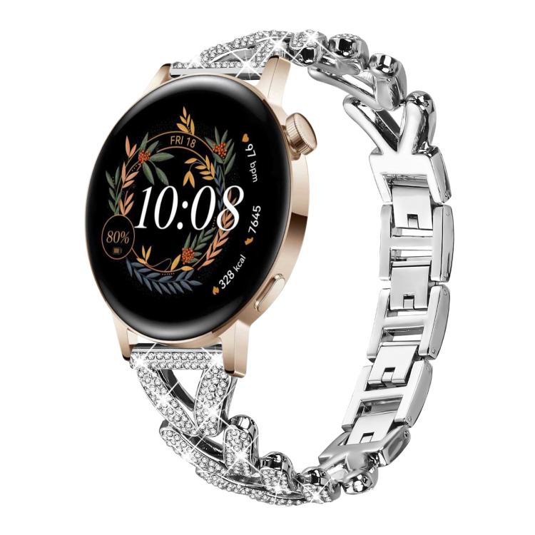 xDfind Small Twist Diamond Metal Watch Band, 20mm For Huawei Watch GT4 / GT3 / GT2, 20mm, 20mm For COROS APEX 2 42mm / PACE 2, 20mm For Xiaomi Mibro Air / Mibro Lite, 20mm For Honor Watch SE / Magic Watch2 42mm