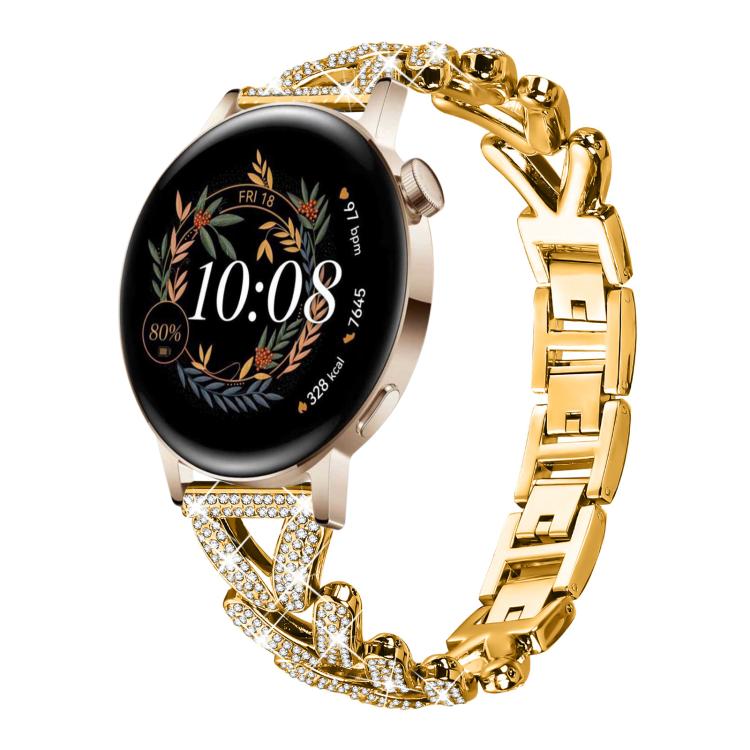 xDfind Small Twist Diamond Metal Watch Band, 20mm For Huawei Watch GT4 / GT3 / GT2, 20mm, 20mm For COROS APEX 2 42mm / PACE 2, 20mm For Xiaomi Mibro Air / Mibro Lite, 20mm For Honor Watch SE / Magic Watch2 42mm