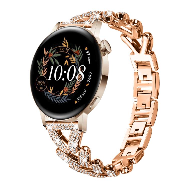 xDfind Small Twist Diamond Metal Watch Band, 20mm For Huawei Watch GT4 / GT3 / GT2, 20mm, 20mm For COROS APEX 2 42mm / PACE 2, 20mm For Xiaomi Mibro Air / Mibro Lite, 20mm For Honor Watch SE / Magic Watch2 42mm