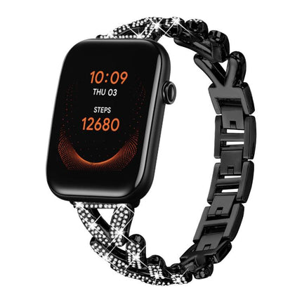 xDfind Small Twist Diamond Metal Watch Band, 20mm For Amazfit Bip U / Bip Lite / Bip 3 Pro, 20mm For Amazfit GTS4 Mini/3/2 /2e/2 Mini, 20mm For Xiaomi Haylou RS4 Plus LS11 / LS12, 20mm For Ticwatch GTH / E3 / E / 2                                      ...