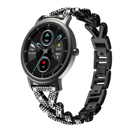 xDfind Small Twist Diamond Metal Watch Band