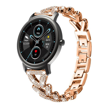 xDfind Small Twist Diamond Metal Watch Band