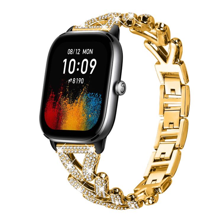 xDfind Small Twist Diamond Metal Watch Band, 20mm For Amazfit Bip U / Bip Lite / Bip 3 Pro, 20mm For Amazfit GTS4 Mini/3/2 /2e/2 Mini, 20mm For Xiaomi Haylou RS4 Plus LS11 / LS12, 20mm For Ticwatch GTH / E3 / E / 2��������������������������������������...