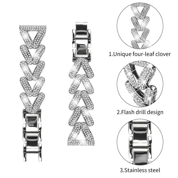 xDfind Small Twist Diamond Metal Watch Band, 20mm For Amazfit Bip U / Bip Lite / Bip 3 Pro, 20mm For Amazfit GTS4 Mini/3/2 /2e/2 Mini, 20mm For Xiaomi Haylou RS4 Plus LS11 / LS12, 20mm For Ticwatch GTH / E3 / E / 2��������������������������������������...