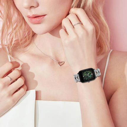 xDfind Small Twist Diamond Metal Watch Band, 20mm For Amazfit Bip U / Bip Lite / Bip 3 Pro, 20mm For Amazfit GTS4 Mini/3/2 /2e/2 Mini, 20mm For Xiaomi Haylou RS4 Plus LS11 / LS12, 20mm For Ticwatch GTH / E3 / E / 2                                      ...