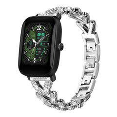 xDfind Small Twist Diamond Metal Watch Band, 20mm For Amazfit Bip U / Bip Lite / Bip 3 Pro, 20mm For Amazfit GTS4 Mini/3/2 /2e/2 Mini, 20mm For Xiaomi Haylou RS4 Plus LS11 / LS12, 20mm For Ticwatch GTH / E3 / E / 2��������������������������������������...