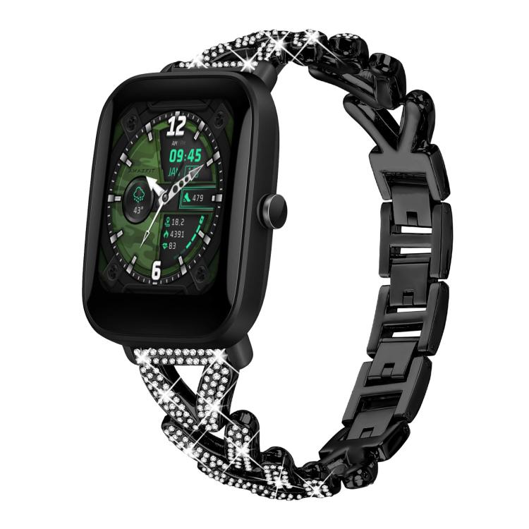 xDfind Small Twist Diamond Metal Watch Band, 20mm For Amazfit Bip U / Bip Lite / Bip 3 Pro, 20mm For Amazfit GTS4 Mini/3/2 /2e/2 Mini, 20mm For Xiaomi Haylou RS4 Plus LS11 / LS12, 20mm For Ticwatch GTH / E3 / E / 2��������������������������������������...
