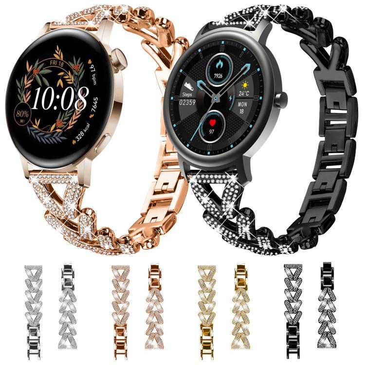 xDfind Small Twist Diamond Metal Watch Band, 20mm For Amazfit Bip U / Bip Lite / Bip 3 Pro, 20mm For Amazfit GTS4 Mini/3/2 /2e/2 Mini, 20mm For Xiaomi Haylou RS4 Plus LS11 / LS12, 20mm For Ticwatch GTH / E3 / E / 2��������������������������������������...