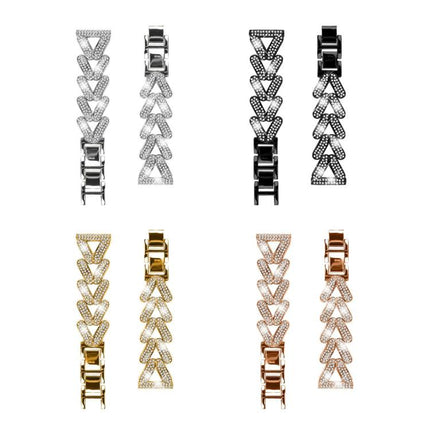 xDfind Small Twist Diamond Metal Watch Band, 20mm For Amazfit Bip U / Bip Lite / Bip 3 Pro, 20mm For Amazfit GTS4 Mini/3/2 /2e/2 Mini, 20mm For Xiaomi Haylou RS4 Plus LS11 / LS12, 20mm For Ticwatch GTH / E3 / E / 2                                      ...