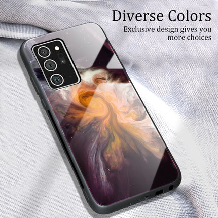 Marble Pattern Glass Protective Case, For Samsung Galaxy Note20 Ultra, For Samsung Galaxy S20 Ultra, For Samsung Galaxy Note10 Lite / A81