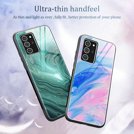 Marble Pattern Glass Protective Case, For Samsung Galaxy Note20 Ultra, For Samsung Galaxy S20 Ultra, For Samsung Galaxy Note10 Lite / A81