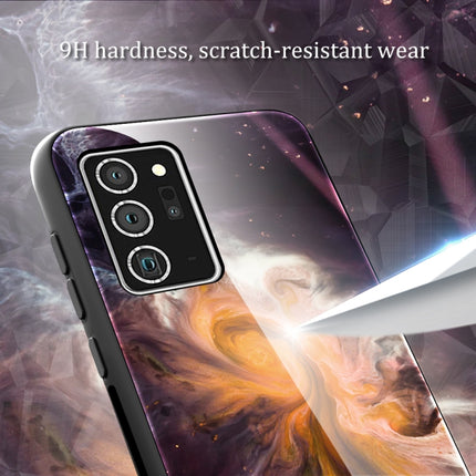 Marble Pattern Glass Protective Case, For Samsung Galaxy Note20 Ultra, For Samsung Galaxy S20 Ultra, For Samsung Galaxy Note10 Lite / A81