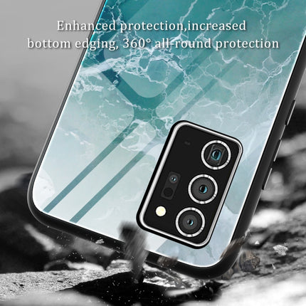 Marble Pattern Glass Protective Case, For Samsung Galaxy Note20 Ultra, For Samsung Galaxy S20 Ultra, For Samsung Galaxy Note10 Lite / A81