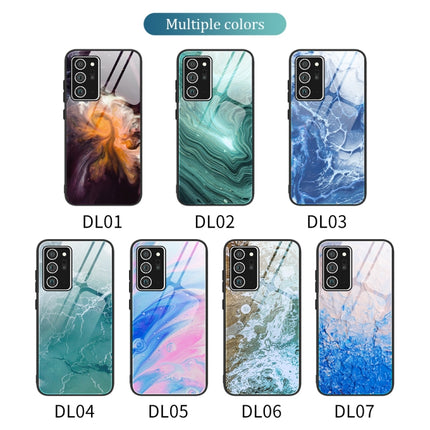 Marble Pattern Glass Protective Case, For Samsung Galaxy Note20 Ultra, For Samsung Galaxy S20 Ultra, For Samsung Galaxy Note10 Lite / A81