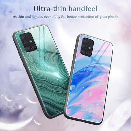 Marble Pattern Glass Protective Case, For Samsung Galaxy A51, For Samsung Galaxy A50 / A50s / A30s, For Samsung Galaxy A21s