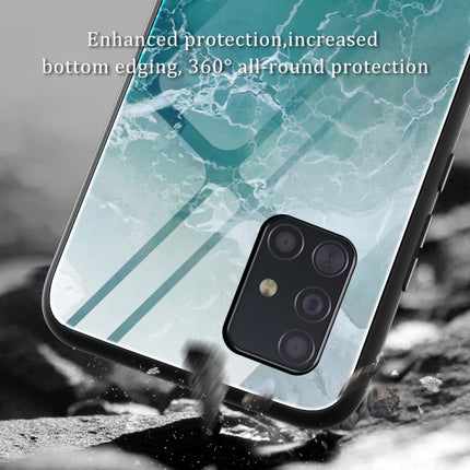 Marble Pattern Glass Protective Case, For Samsung Galaxy A51, For Samsung Galaxy A50 / A50s / A30s, For Samsung Galaxy A21s