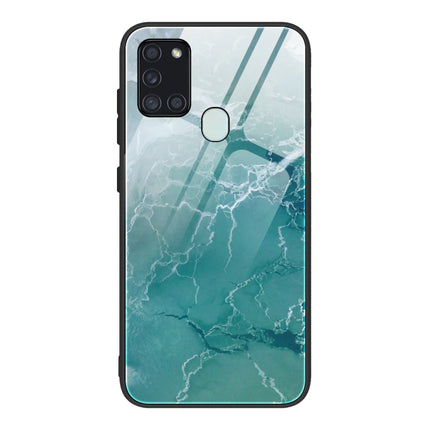Marble Pattern Glass Protective Case, For Samsung Galaxy A51, For Samsung Galaxy A50 / A50s / A30s, For Samsung Galaxy A21s