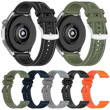 xDfind Hybrid Nylon Braid Silicone Watch Band, 20mm, 22mm