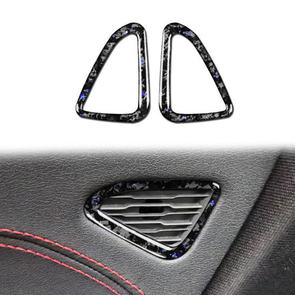 2pcs/Set Forged Gold Foil Carbon Fiber Car Door Air Outlet Decorative Sticker for Chevrolet Corvette C8 2020-, Left and Right Driver, Door Air Outlet