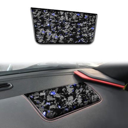 Forged Gold Foil Carbon Fiber Car Front Passenger Seat Panel Decorative Sticker for Chevrolet Corvette C8 2020-, Left Driver, Front Passenger Seat Panel, Left Driver