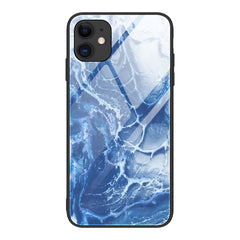 Marble Pattern Glass Protective Case, For iPhone 12 mini, For iPhone 12 Pro Max, For iPhone 11 Pro, For iPhone SE 2022 / SE 2020 / 8 / 7