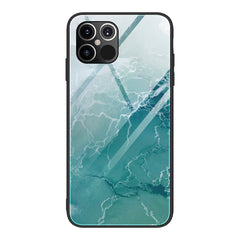 Marble Pattern Glass Protective Case, For iPhone 12 mini, For iPhone 12 Pro Max, For iPhone 11 Pro, For iPhone SE 2022 / SE 2020 / 8 / 7