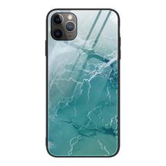 Marble Pattern Glass Protective Case, For iPhone 12 mini, For iPhone 12 Pro Max, For iPhone 11 Pro, For iPhone SE 2022 / SE 2020 / 8 / 7