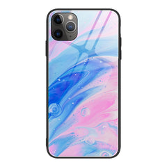 Marble Pattern Glass Protective Case, For iPhone 12 mini, For iPhone 12 Pro Max, For iPhone 11 Pro, For iPhone SE 2022 / SE 2020 / 8 / 7