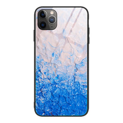 Marble Pattern Glass Protective Case, For iPhone 12 mini, For iPhone 12 Pro Max, For iPhone 11 Pro, For iPhone SE 2022 / SE 2020 / 8 / 7