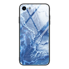 Marble Pattern Glass Protective Case, For iPhone 12 mini, For iPhone 12 Pro Max, For iPhone 11 Pro, For iPhone SE 2022 / SE 2020 / 8 / 7