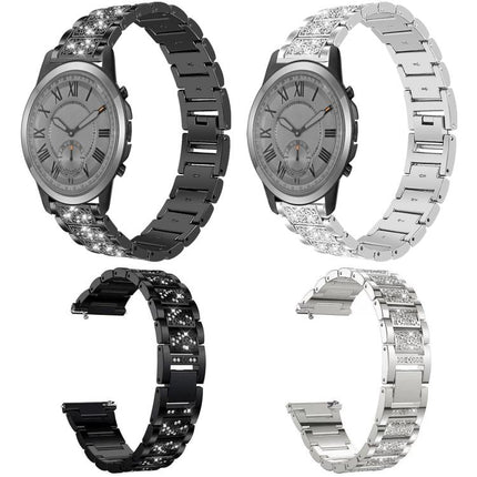 xDfind Diamond Jewelry Stainless Steel Watch Band, For Fossil Q Machine Hybrid Watch 22mm