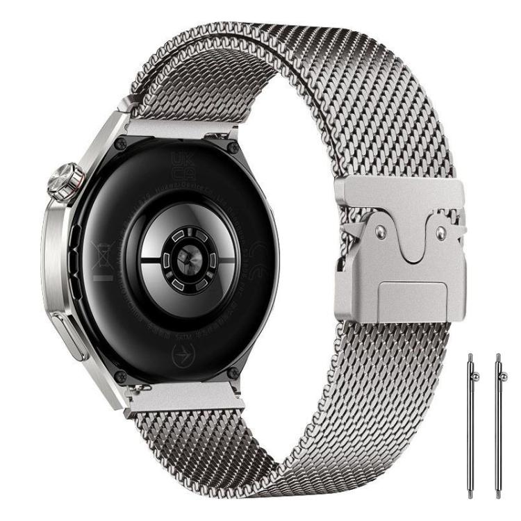 xDfind Milanese Parachute Buckle Stainless Steel Raised Fine Mesh Watch Band