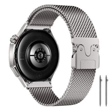 xDfind Milanese Parachute Buckle Stainless Steel Raised Fine Mesh Watch Band, 22mm