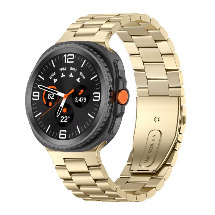 Three Beads Stainless Steel Watch Band