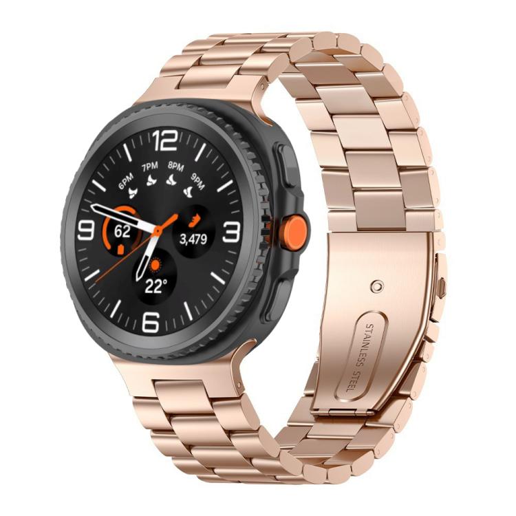 Three Beads Stainless Steel Watch Band