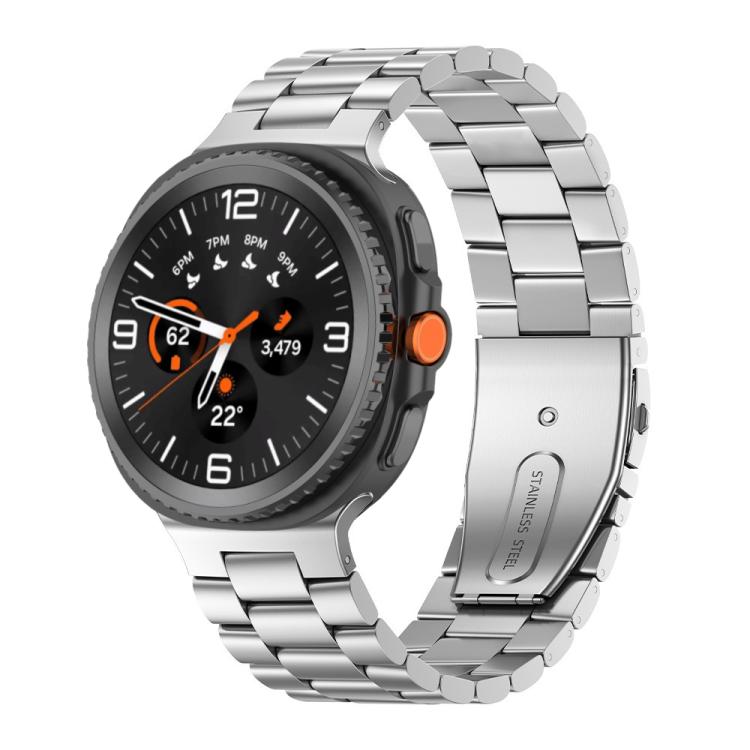 Three Beads Stainless Steel Watch Band