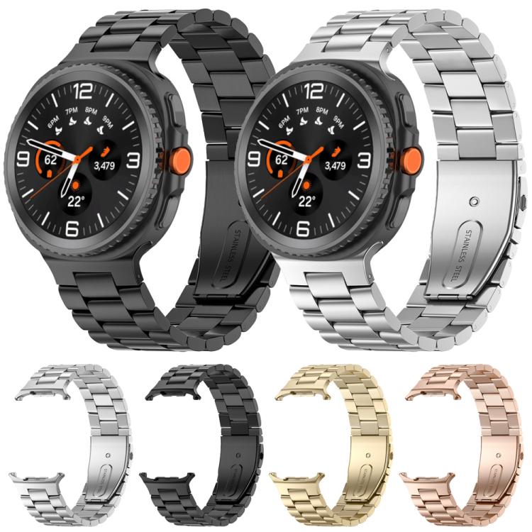 Three Beads Stainless Steel Watch Band