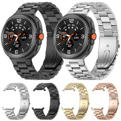 Three Beads Stainless Steel Watch Band