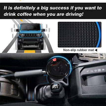 For Suzuki Jimny JB74 / JB64 2019- Car Automatic Transmission AT Central Control Storage Box, with Anti-slip Mats, Central Control Storage Box