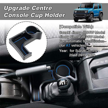 For Suzuki Jimny JB74 / JB64 2019- Car Automatic Transmission AT Central Control Storage Box, with Anti-slip Mats, Central Control Storage Box