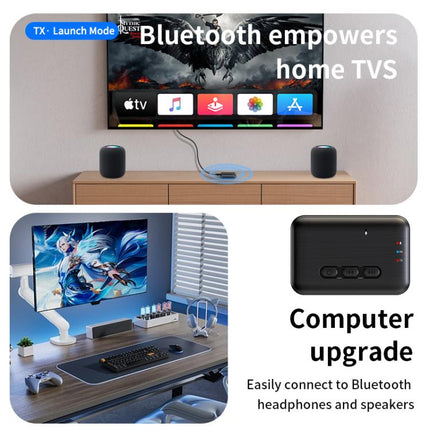 2 in 1 Car Bluetooth AUX Receiver Transmitter Bluetooth Audio Adapter, A28
