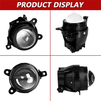 T11 2pcs/Pack 55W 3 inch High Power Dual Lens Fog Light, Low Holder for LADA Priora 2007-2013, High Holder for LADA VAZ 2170 / 2171 / 2072, Left and Right Oblique Angle for LADA 2190 / 2192