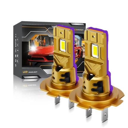 2pcs/Pack 35W 3000LM 6500K IP68 Waterproof Car LED Headlight Bulb, H7