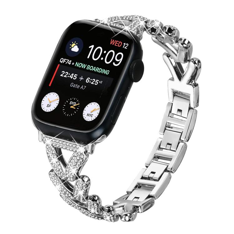 xDfind Small Twist Diamond Metal Watch Band