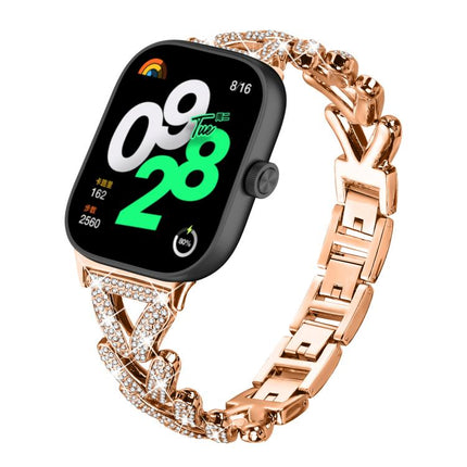 20mm xDfind Small Twist Diamond Metal Watch Band, For Xiaomi Band 9 Pro/8 Pro / Redmi Watch 6/5/4, For Redmi Watch 3 Active / Watch 3 Lite, For Redmi Watch 3