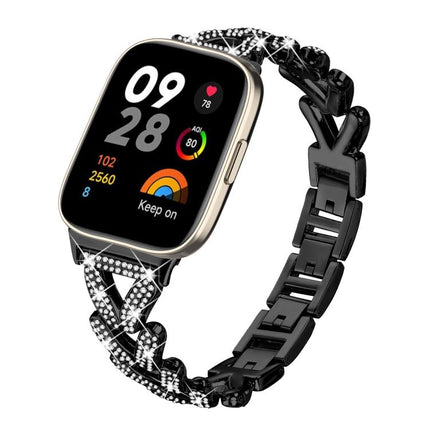 20mm xDfind Small Twist Diamond Metal Watch Band, For Xiaomi Band 9 Pro/8 Pro / Redmi Watch 6/5/4, For Redmi Watch 3 Active / Watch 3 Lite, For Redmi Watch 3